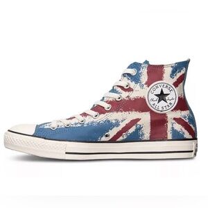 RARE Union Jack High Top Converse.